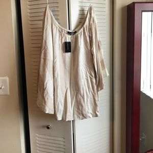 *NWT* Wide Stripe Off Shoulder Peasant Top